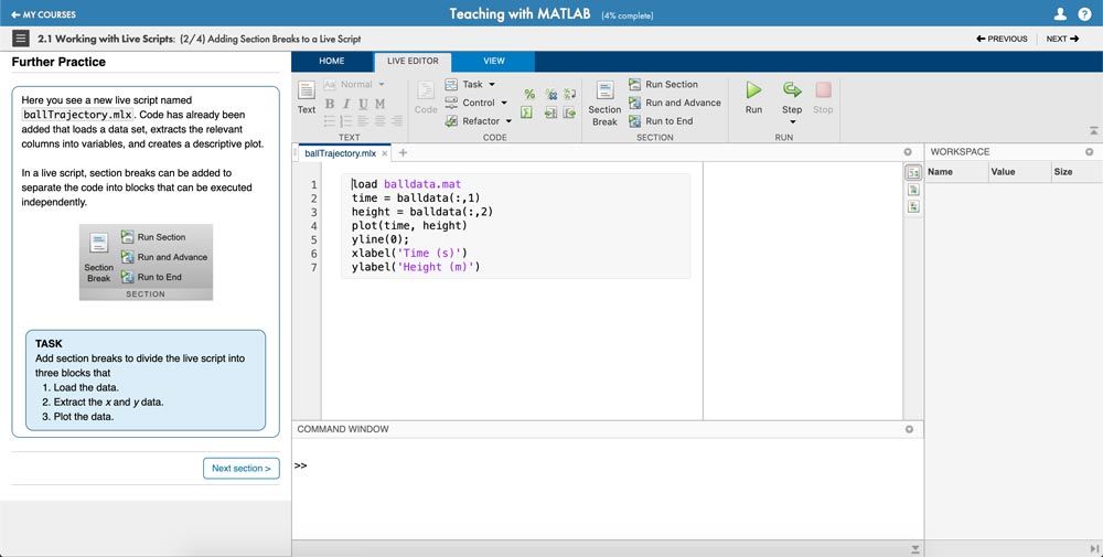 Enseñanza online con MATLAB y Simulink MATLAB & Simulink