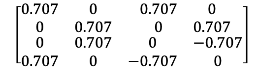 matrix representation of a quantum circuit or gate