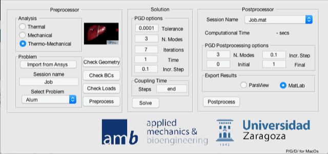 Figure 4.  The PGD MATLAB app. 