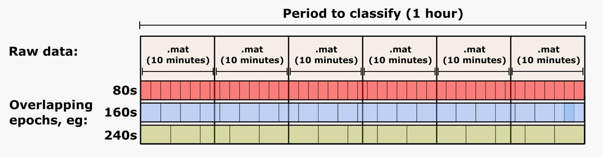 Figure 2.  EEG data in MAT files separated into sequential epochs. 