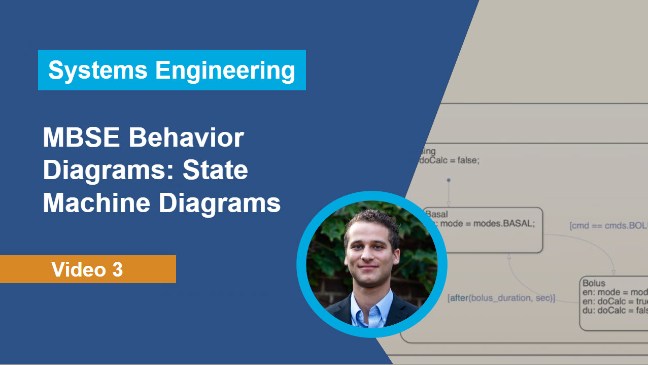 Learn about state machine diagrams, which capture the system’s states and the criteria for transitioning between them using System Composer and Stateflow.