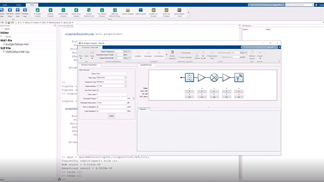 Get started with gain, power, noise, and nonlinear analysis of RF chains.