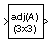 Adjoint of 3x3 Matrix block