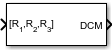 Rotation Angles to Direction Cosine Matrix block