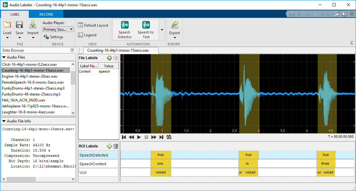 Audio Labeler app