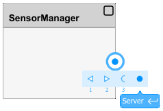 Server port selection on component block.