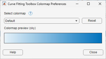 Colormap Preferences dialog box