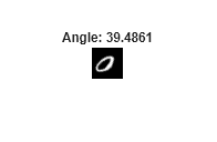 Figure contains an axes object. The hidden axes object with title Angle: 39.6617 contains an object of type image.