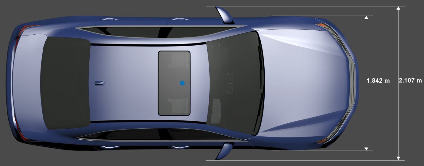 Sedan vehicle dimensions MATLAB MathWorks América Latina