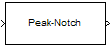 Peak-Notch Filter block