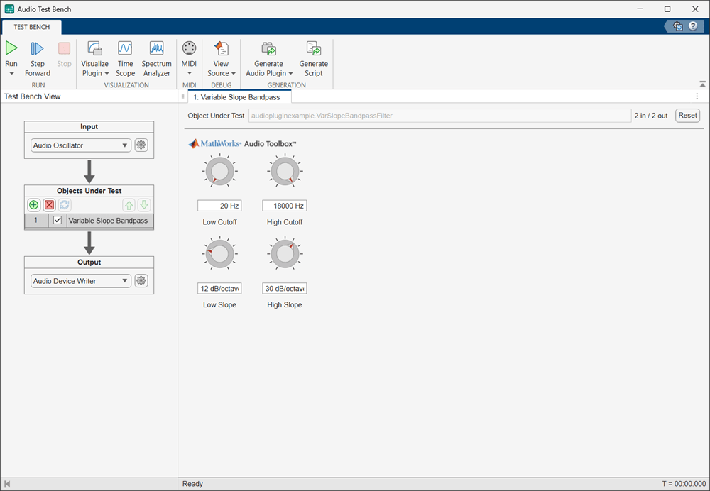 Audio Test Bench app