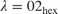 $\lambda=02_{\textrm{hex}}$