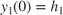 $y_1(0) = h_1$
