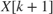 $X[k+1]$
