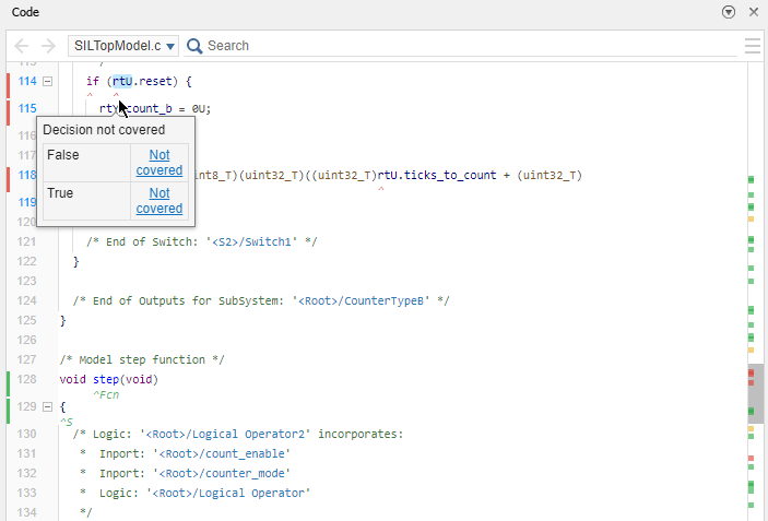 Collect Code Coverage Metrics with Simulink Coverage