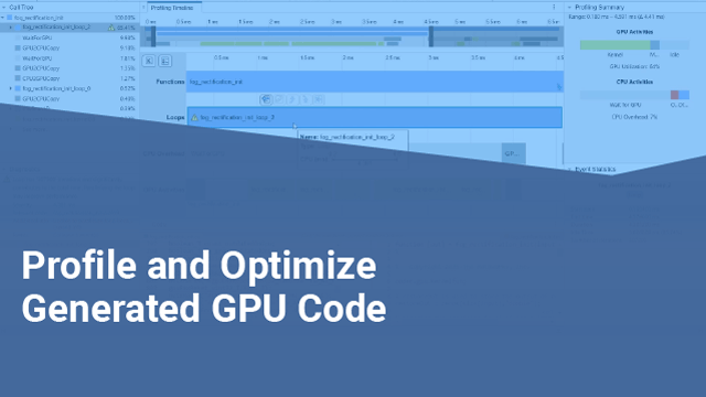 Profile and Optimize Generated GPU Code