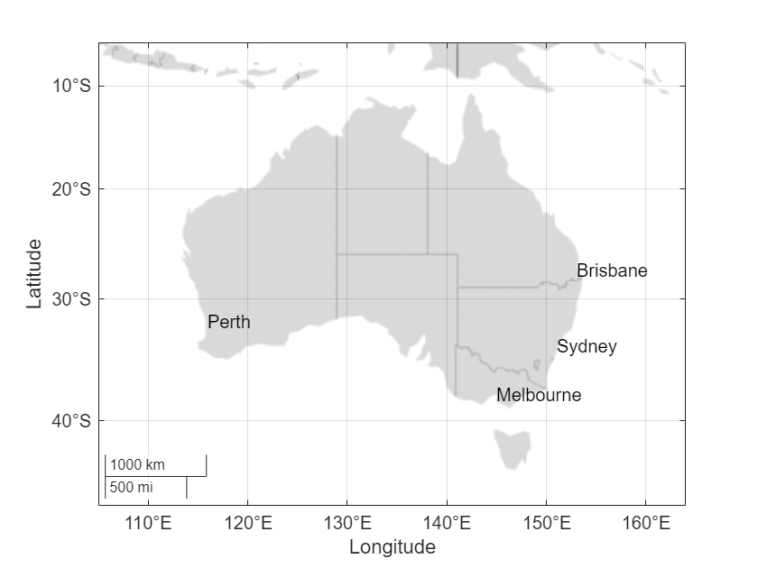 Figure contains an axes object with type geoaxes. The geoaxes object contains 4 objects of type text.