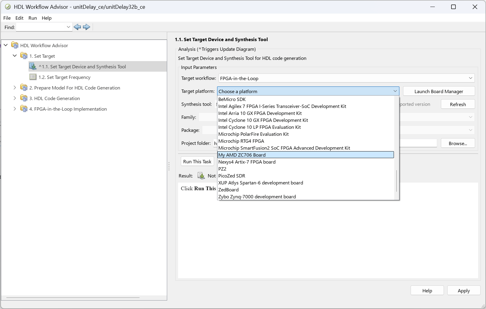 Add Custom Board Definition for FPGA-in-the-Loop Using JTAG