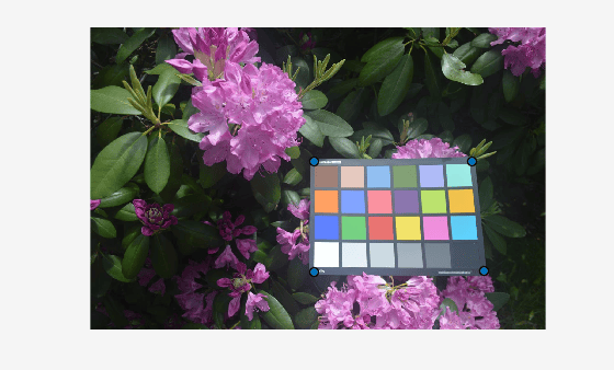 Figure contains an axes object. The hidden axes object contains 5 objects of type image, images.roi.point.