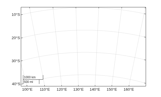 Figure contains an axes object with type mapaxes. The mapaxes object is empty.
