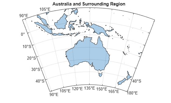 Figure contains an axes object with type mapaxes. The mapaxes object contains an object of type polygon.