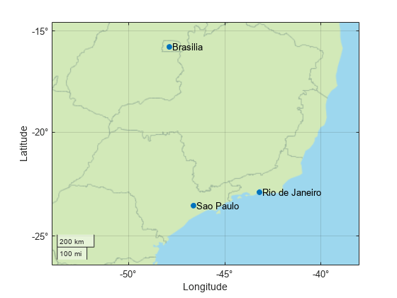 Set Or Query Geographic Tick Label Format Matlab Geotickformat Mathworks America Latina