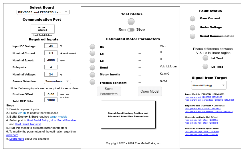 Estimate PMSM Parameters Using Recommended Hardware