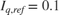 ${I_{q,ref}} = 0.1$