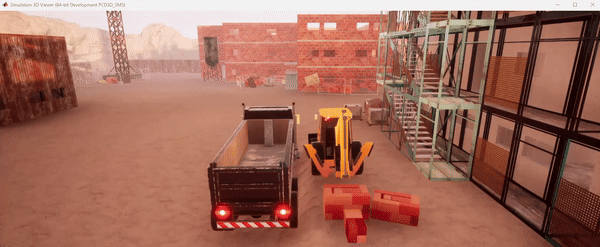 Simulate Construction Vehicles in Unreal Engine for Material Handling