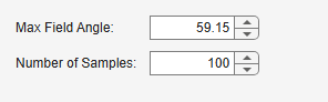 Field Curvature options on the right side of the app window.