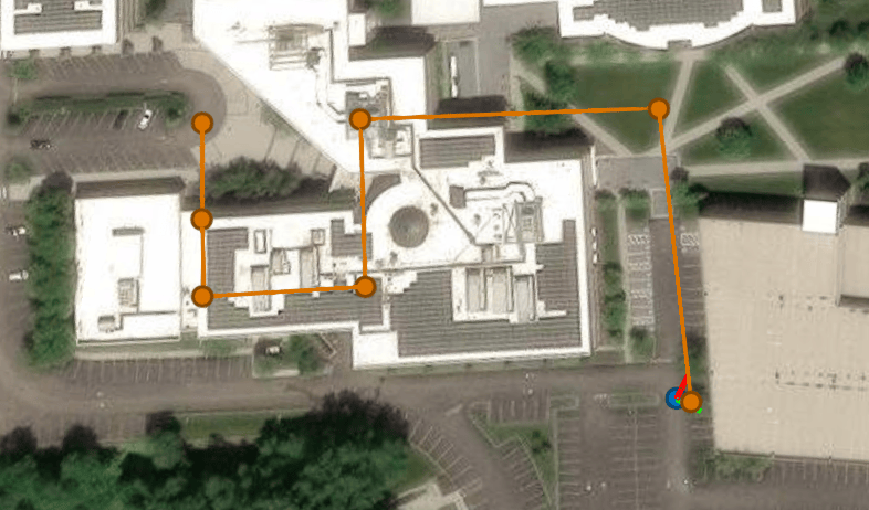3D Scenario viewer showing completed flight