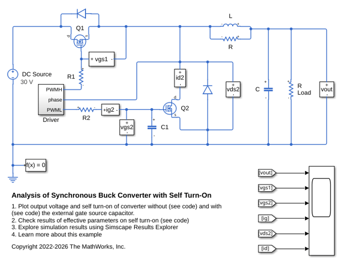 Analysis of Synchronous Buck Converter with Self Turn-On