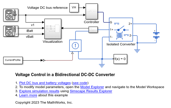 Voltage Control in a Bidirectional DC-DC Converter