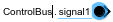 In Bus Element block labeled ControlBus.signal1 with cursor after ControlBus