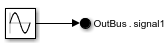 Subsystem with Out Bus Element block labeled OutBus.signal1