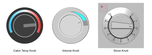 Lines Radio Knob Range