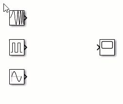 GIF that demonstrates Create Bus action for three source blocks