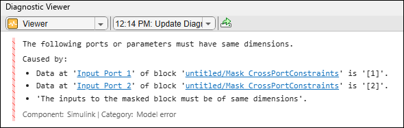 Validate Port Signals Among Ports of the Same Masked Block