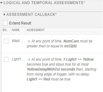 Updated list of assessments