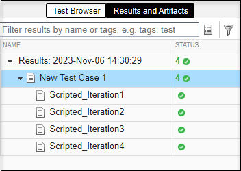 Iteration results hierarchy