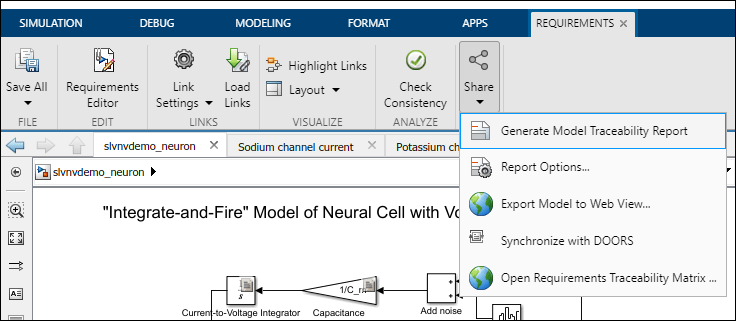 Associate Traceability Information with MATLAB Code Lines in Simulink