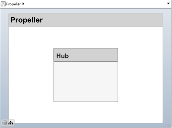 A Propeller architecture with one component named Hub