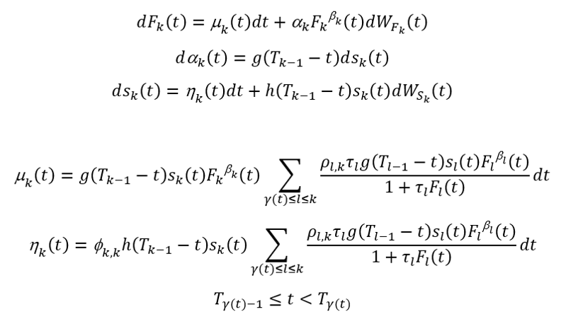 SABR-BGM Model in Rebonato parametric form