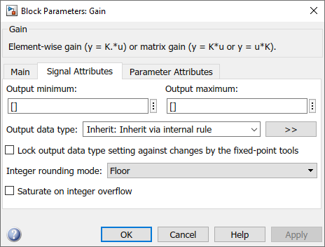 Configure Blocks With Fixed Point Output Matlab Simulink