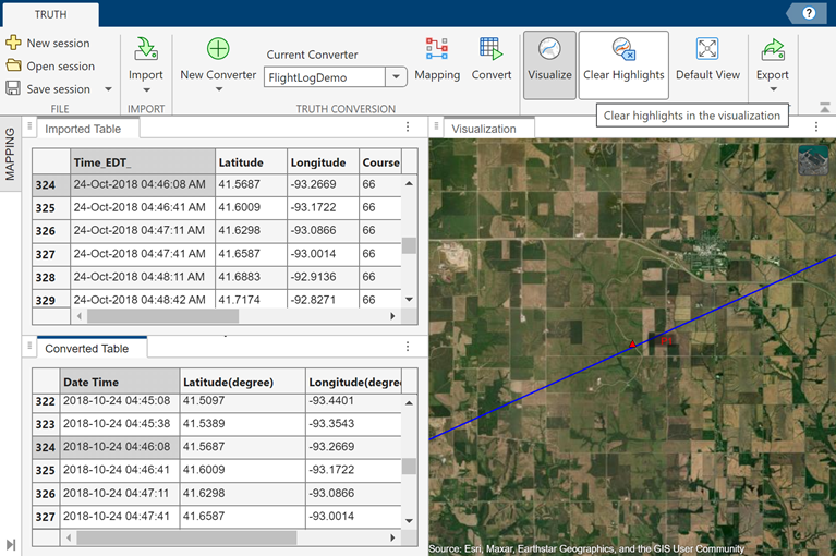 Clear Highlights button