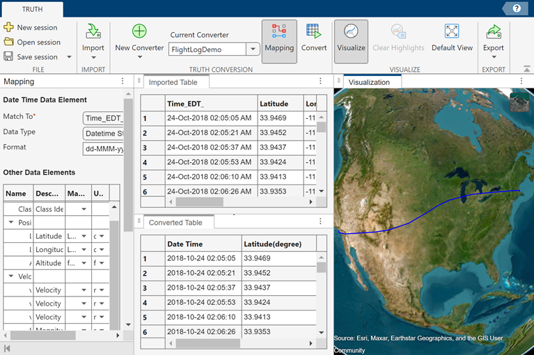 Tracking Data Importer app