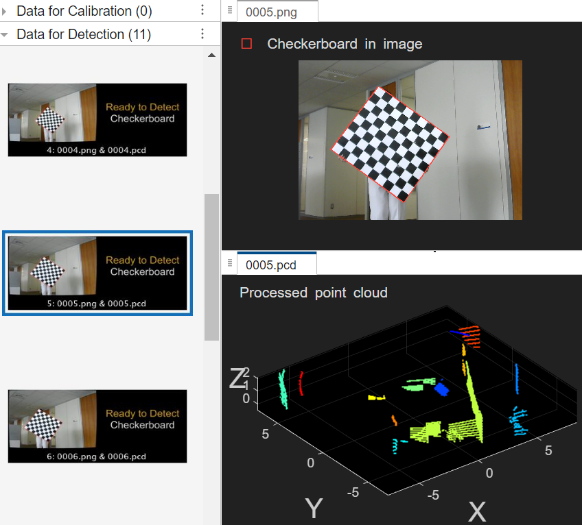 Visualization of the processed point cloud after selecting the Preview Processed Point Cloud
