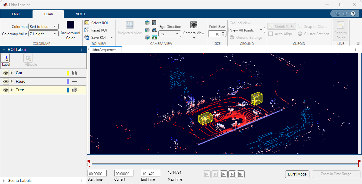 Lidar labeler session