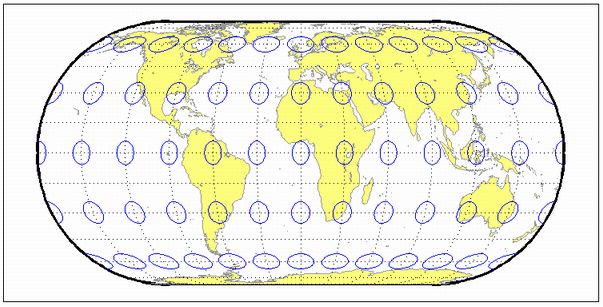 World map using Eckert 4 projection