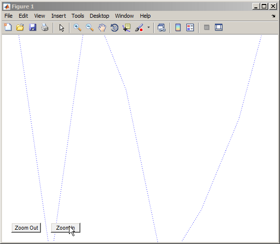Window showing randomly drawn line segments